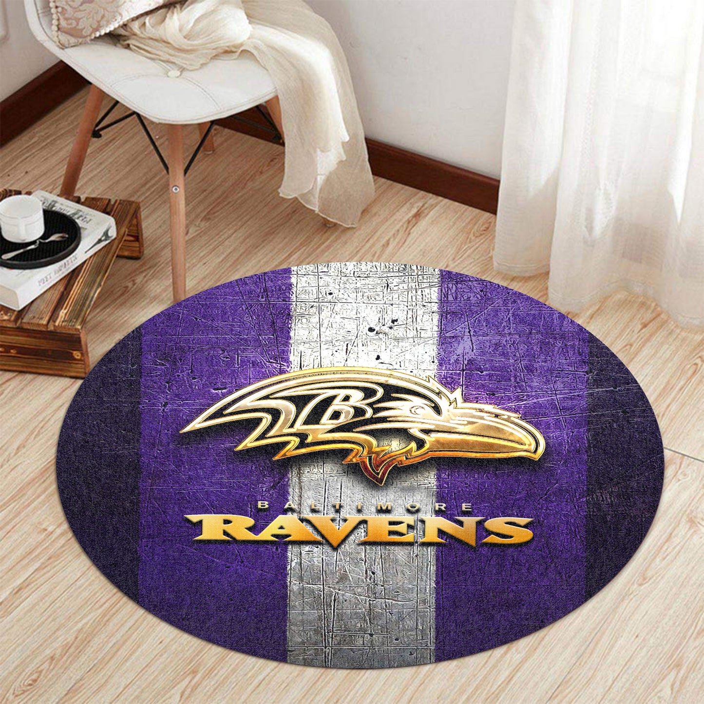 Baltimore Ravens Round Rug 98RRUG238