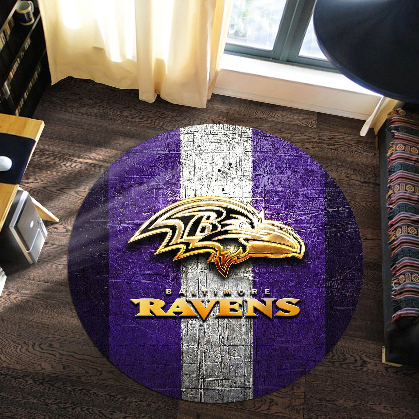 Baltimore Ravens Round Rug 98RRUG238