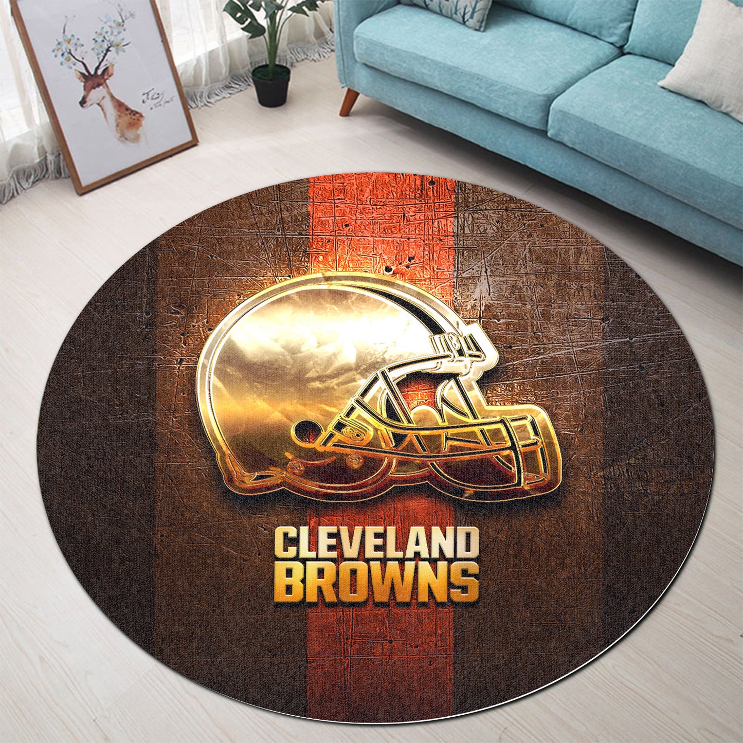 Cleveland Browns Round Rug 98RRUG239