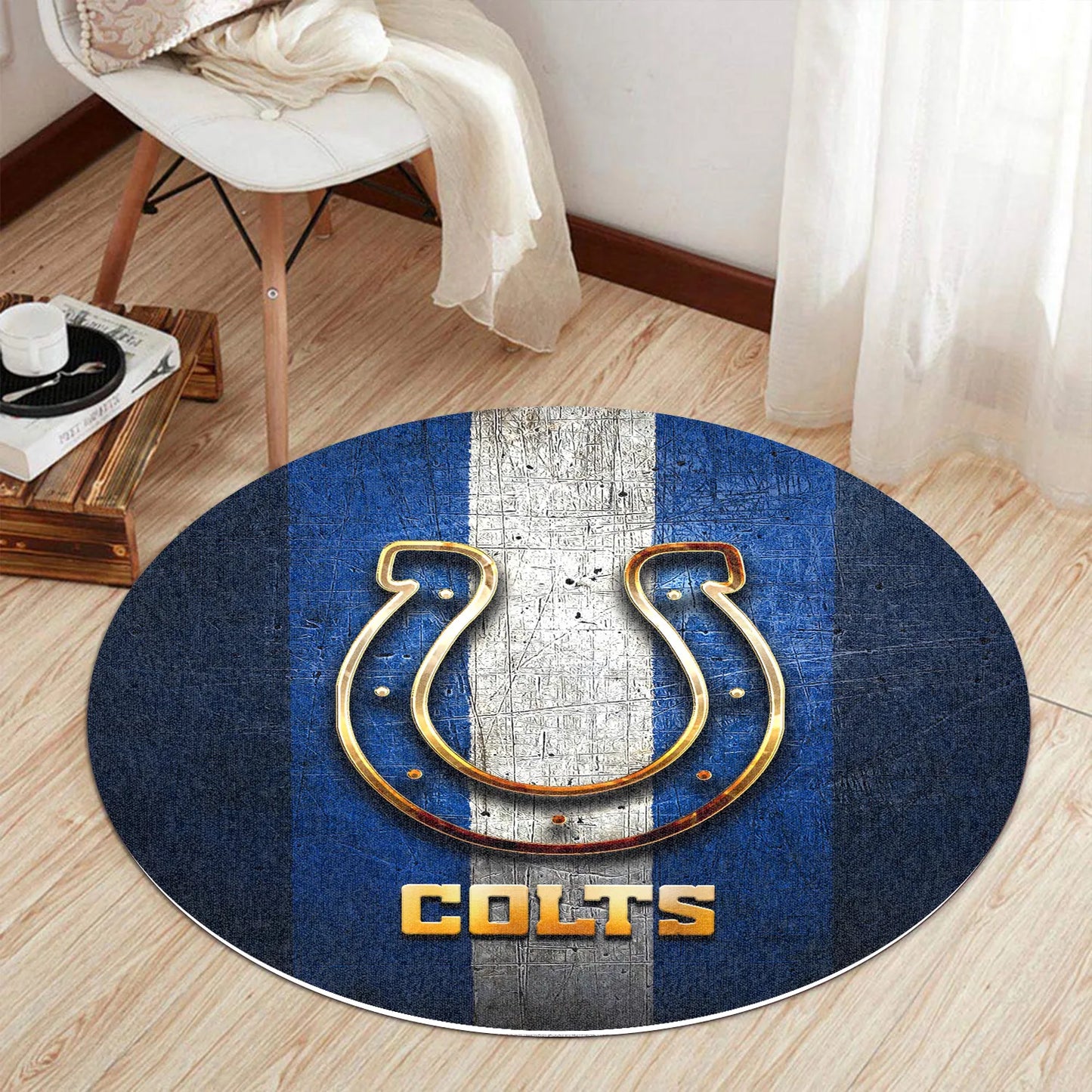 Indianapolis Colts Round Rug 98RRUG240
