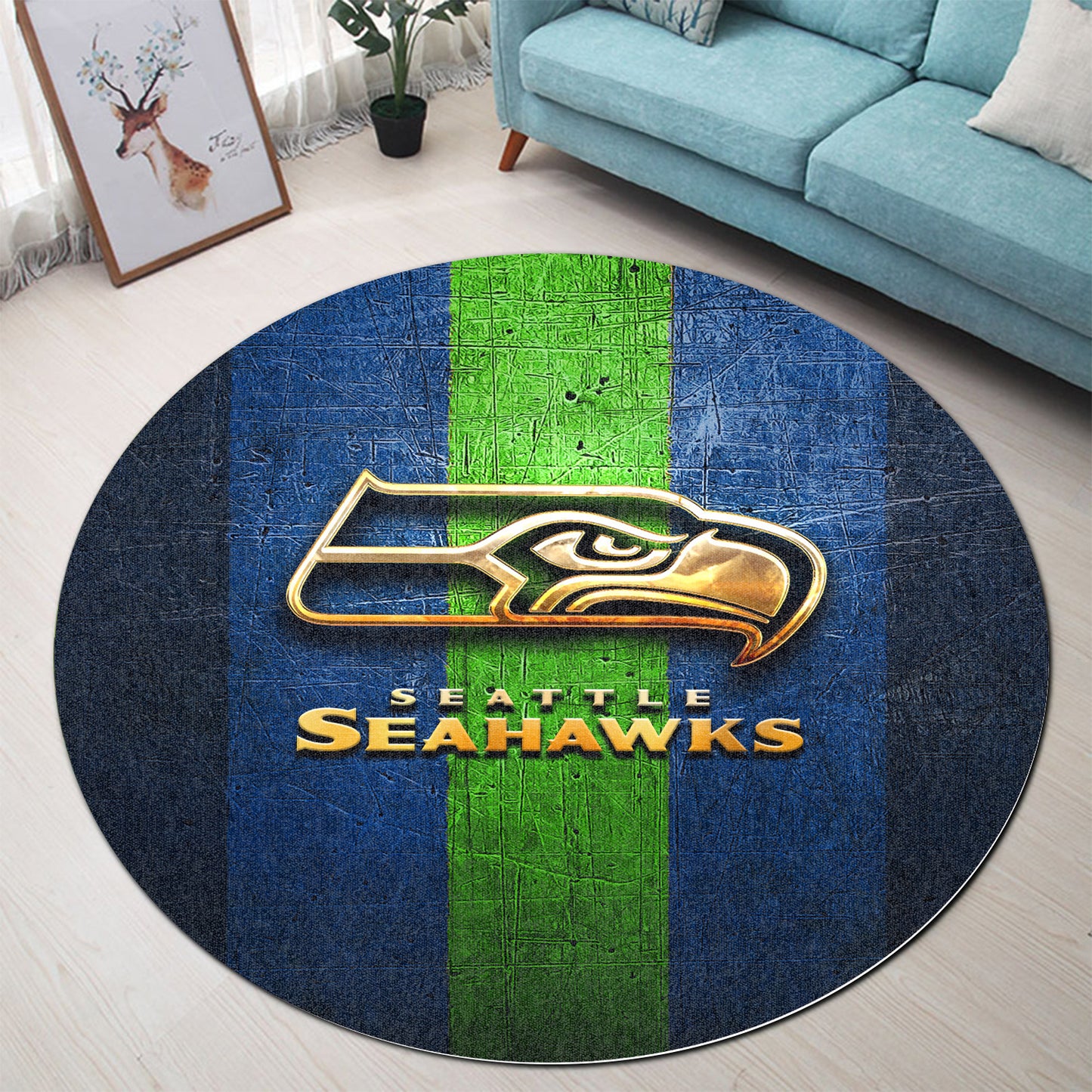 Seattle Seahawks Round Rug 98RRUG241
