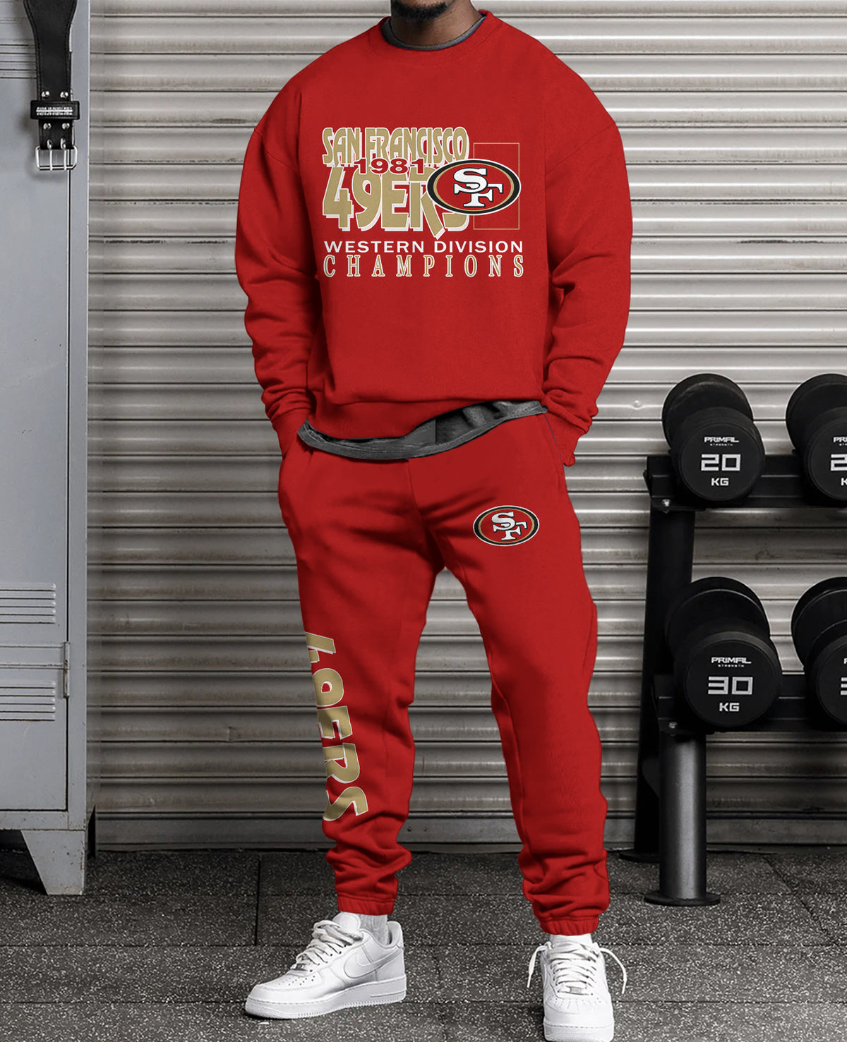 San Francisco 49ers Combo 3D Sweatsuit and Sweatpants Unisex CBSP91