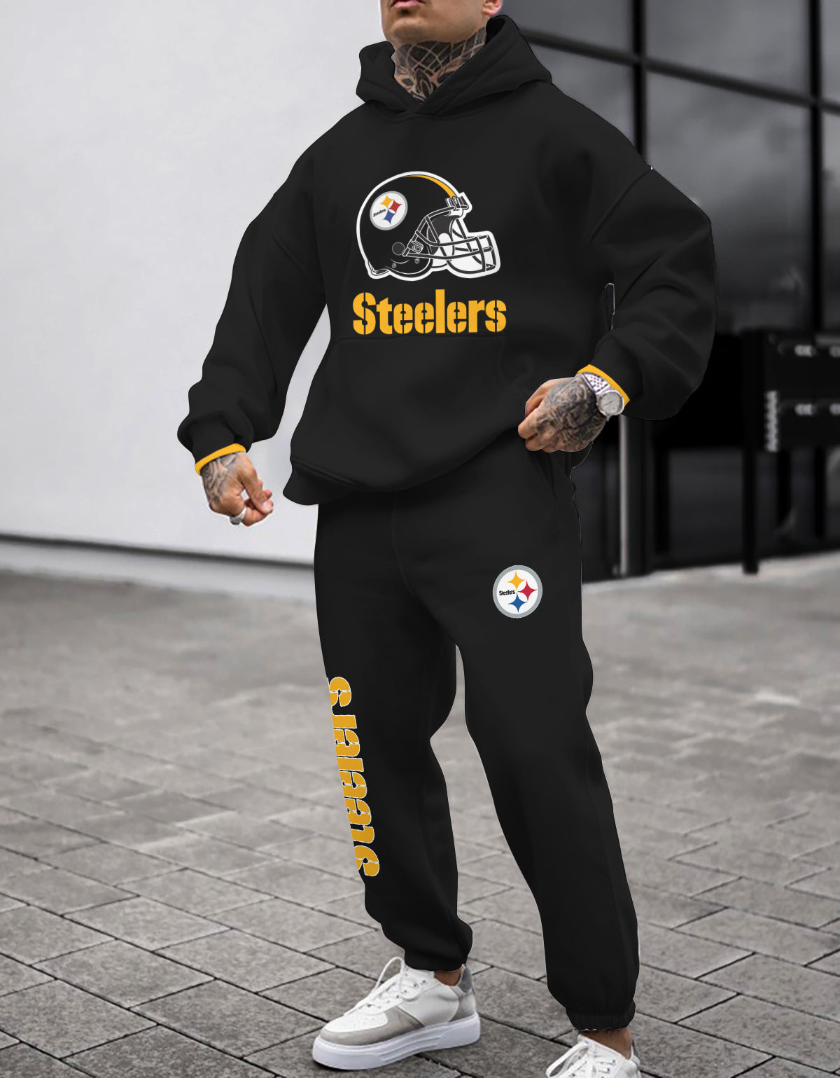 Pittsburgh Steelers Combo Pullover Hoodie And Sweatpants AZBTPHSP000044