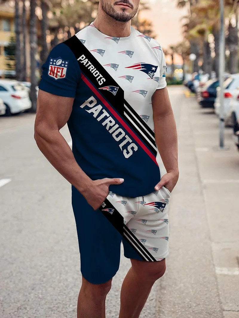 New England Patriots T-shirt and Shorts AZTS585