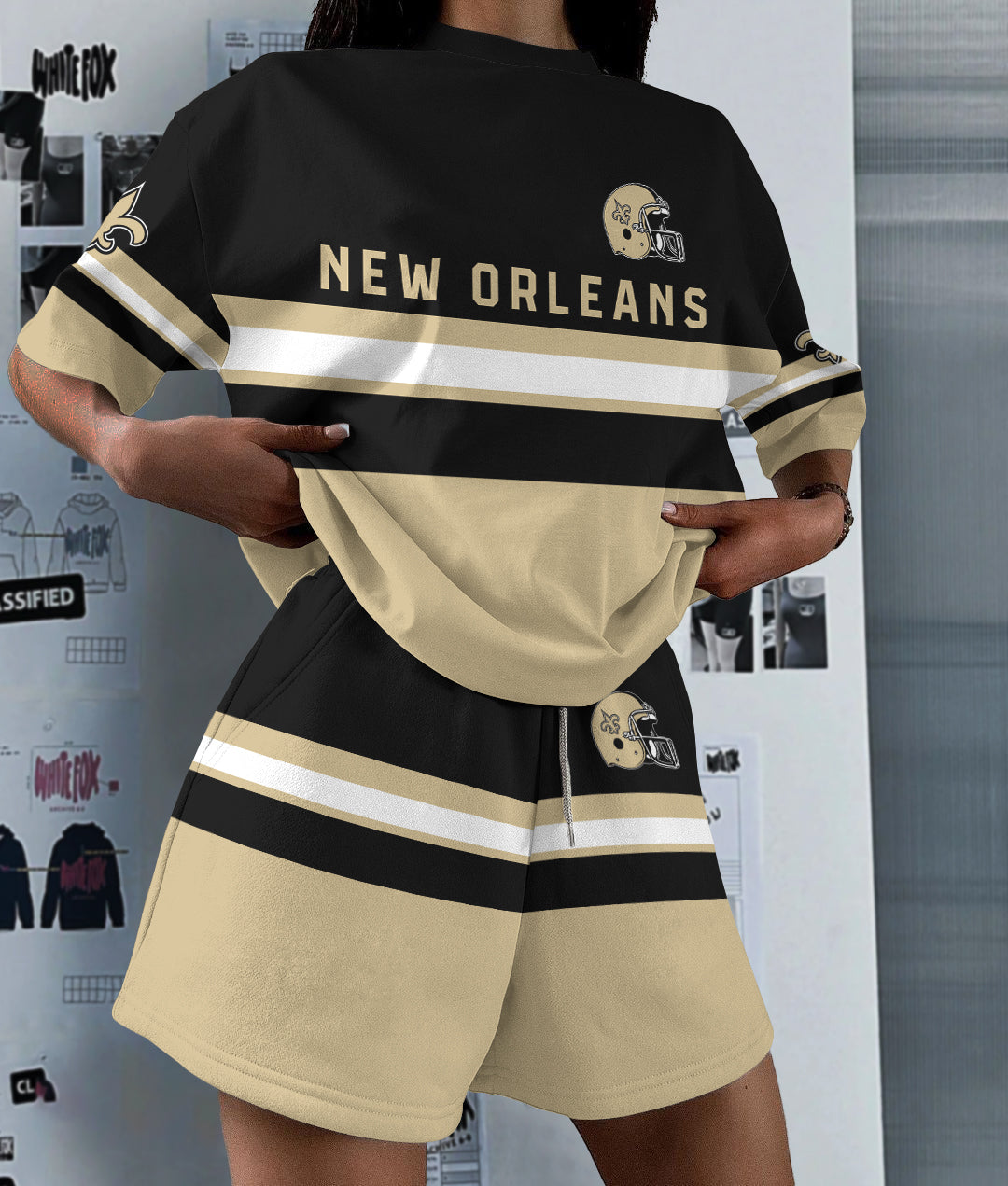 New Orleans Saints Limited Edition Top And Shorts Two-Piece Suits (3)