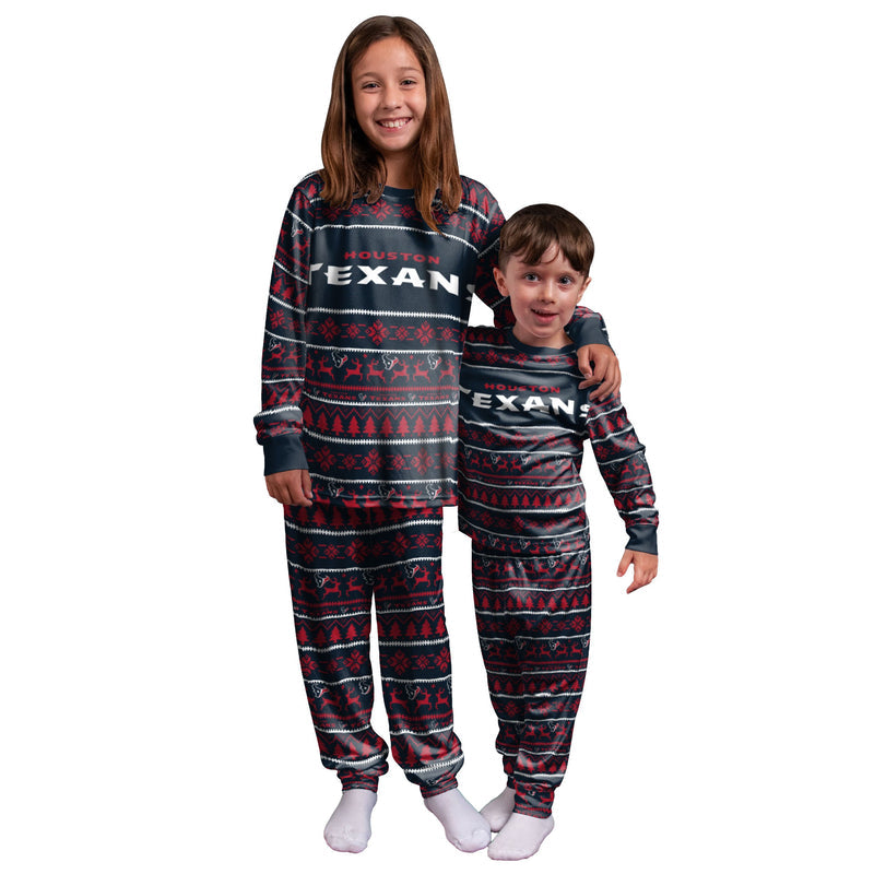 Houston Texans Family Holiday Pajamas AZCPYZAM045
