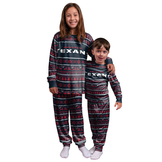 Houston Texans Family Holiday Pajamas AZCPYZAM045