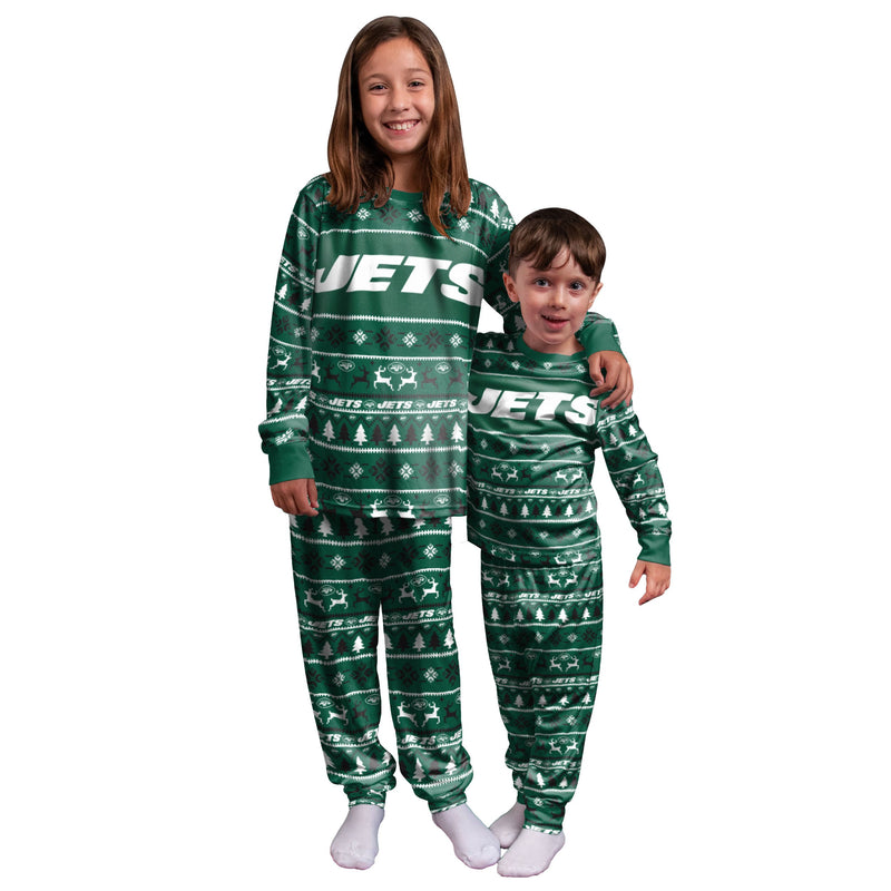 New York Jets Family Holiday Pajamas AZCPYZAM057