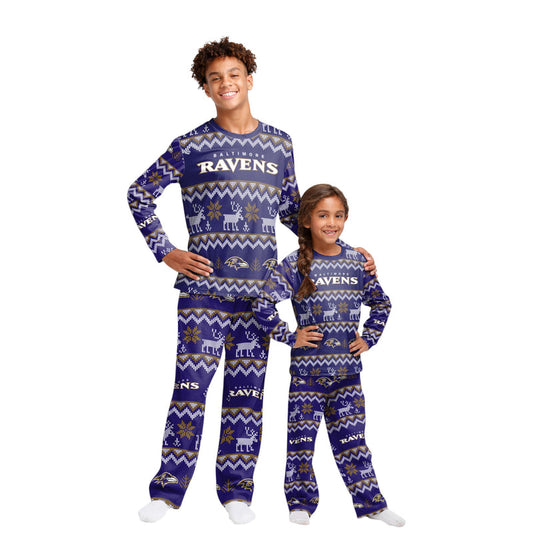 Baltimore Ravens Family Holiday Pajamas AZCPYZAM067