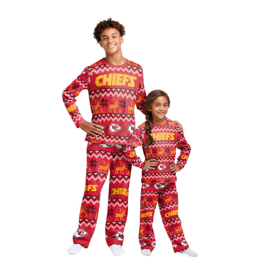 Kansas City Chiefs Family Holiday Pajamas AZCPYZAM080