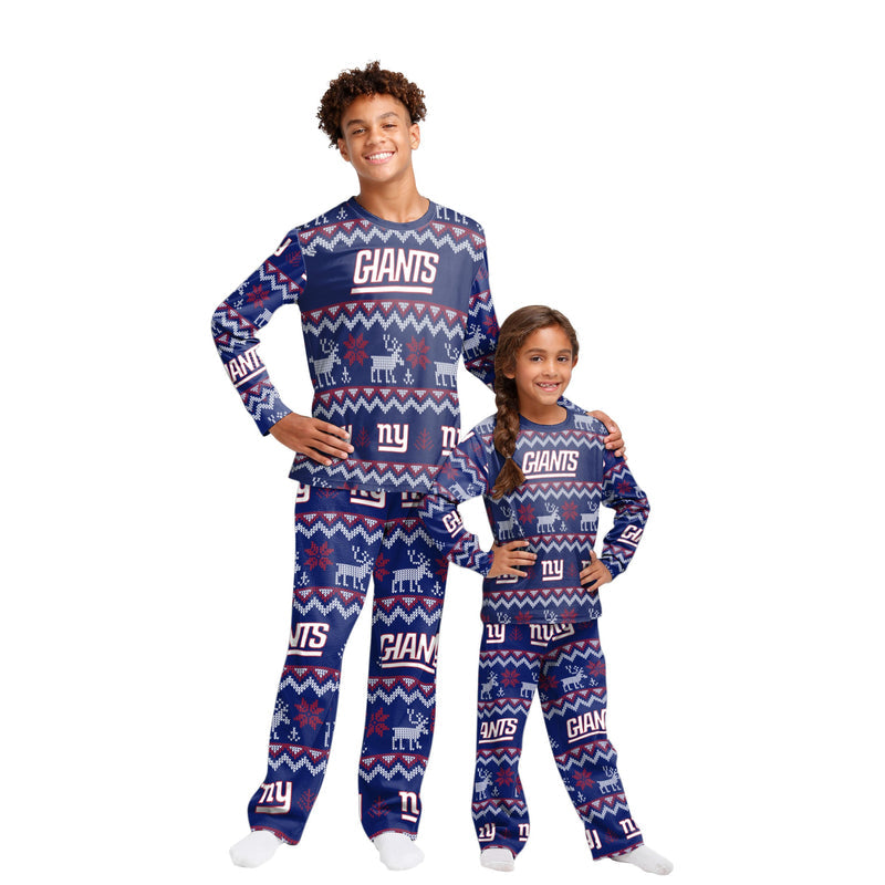 New York Giants Family Holiday Pajamas AZCPYZAM088