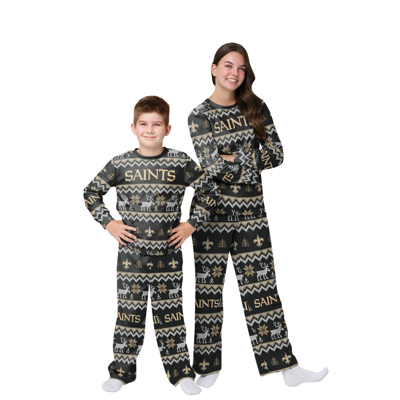 New Orleans Saints Family Holiday Pajamas AZCPYZAM087