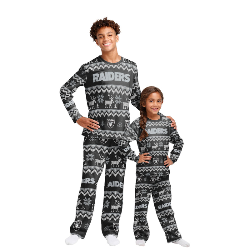 Las Vegas Raiders Family Holiday Pajamas AZCPYZAM081