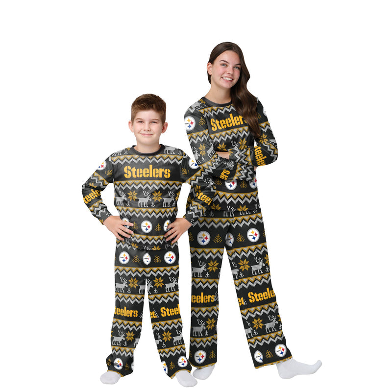 Pittsburgh Steelers Family Holiday Pajamas AZCPYZAM091