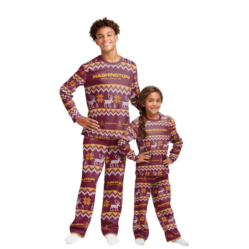 Washington Commanders Family Holiday Pajamas AZCPYZAM096
