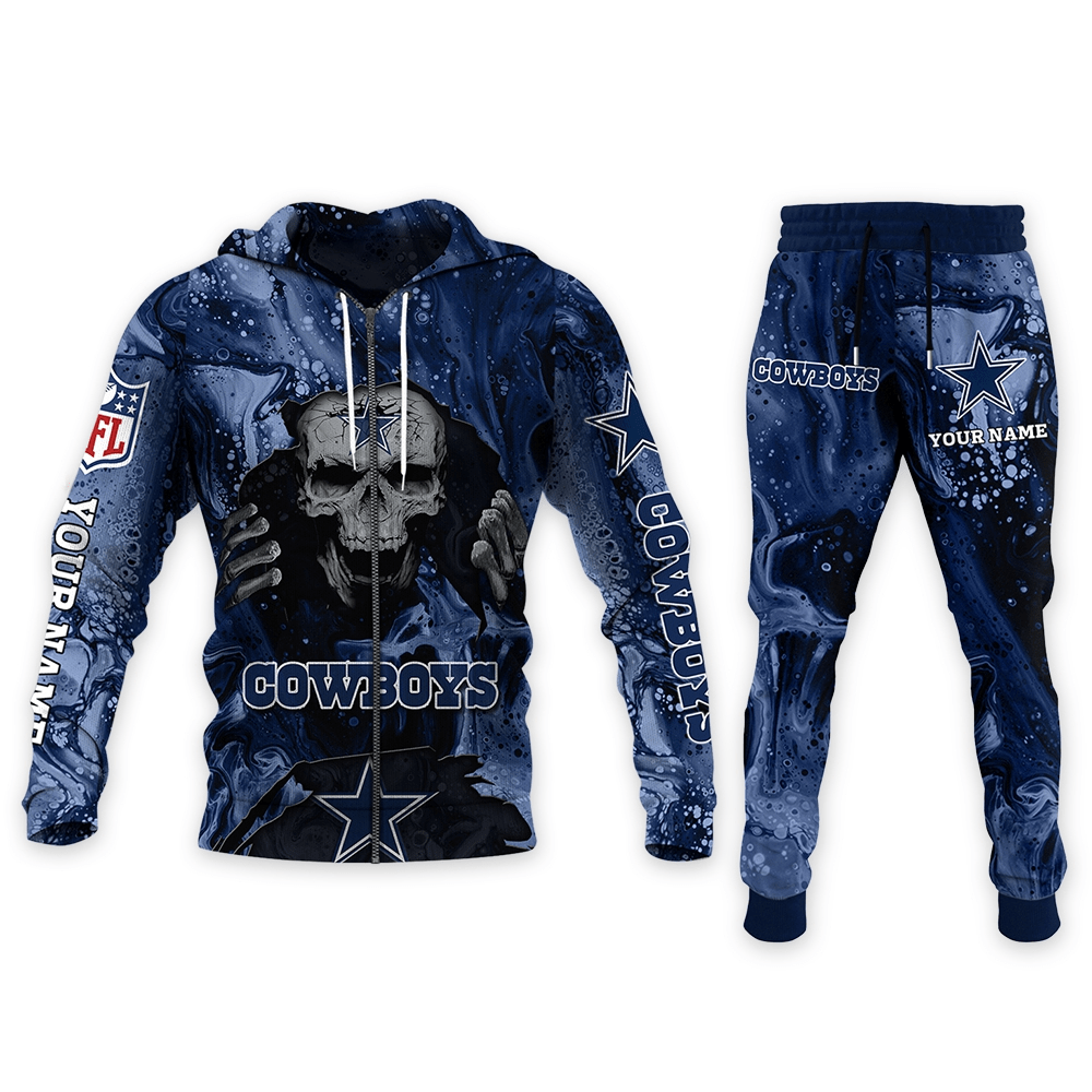 Dallas Cowboys Personalized Hoodie and Joggers AZCHD983