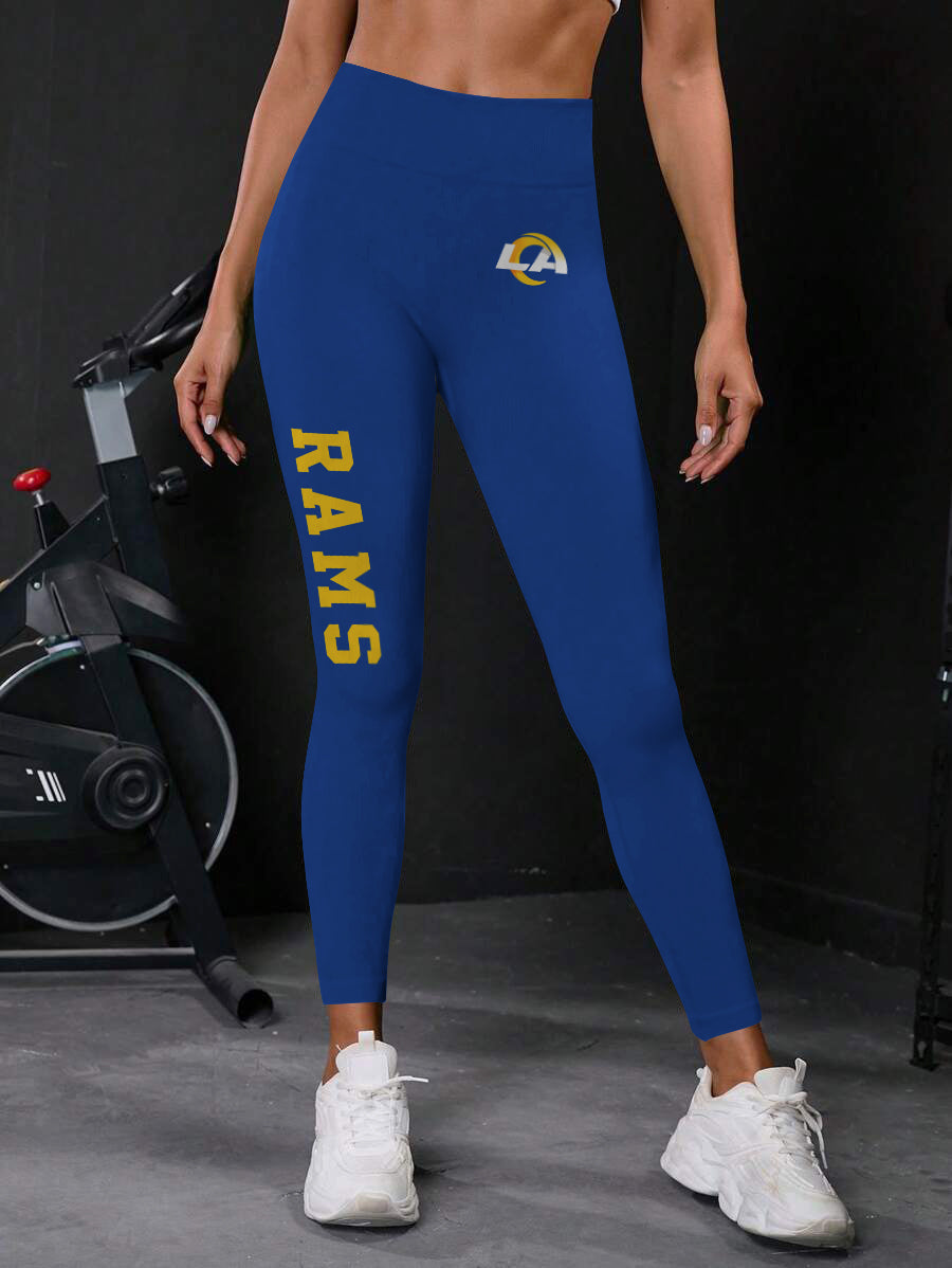 Los Angeles Rams High Waist Push Up Printed Leggings (2)