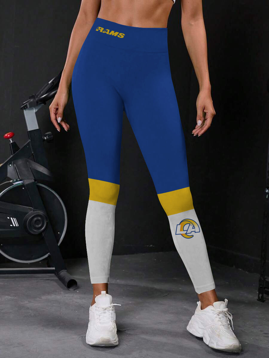 Los Angeles Rams High Waist Push Up Printed Leggings