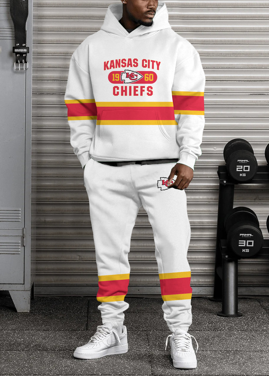 Kansas City Chiefs Combo Pullover Hoodie And Sweatpants AZBTPHSP000119