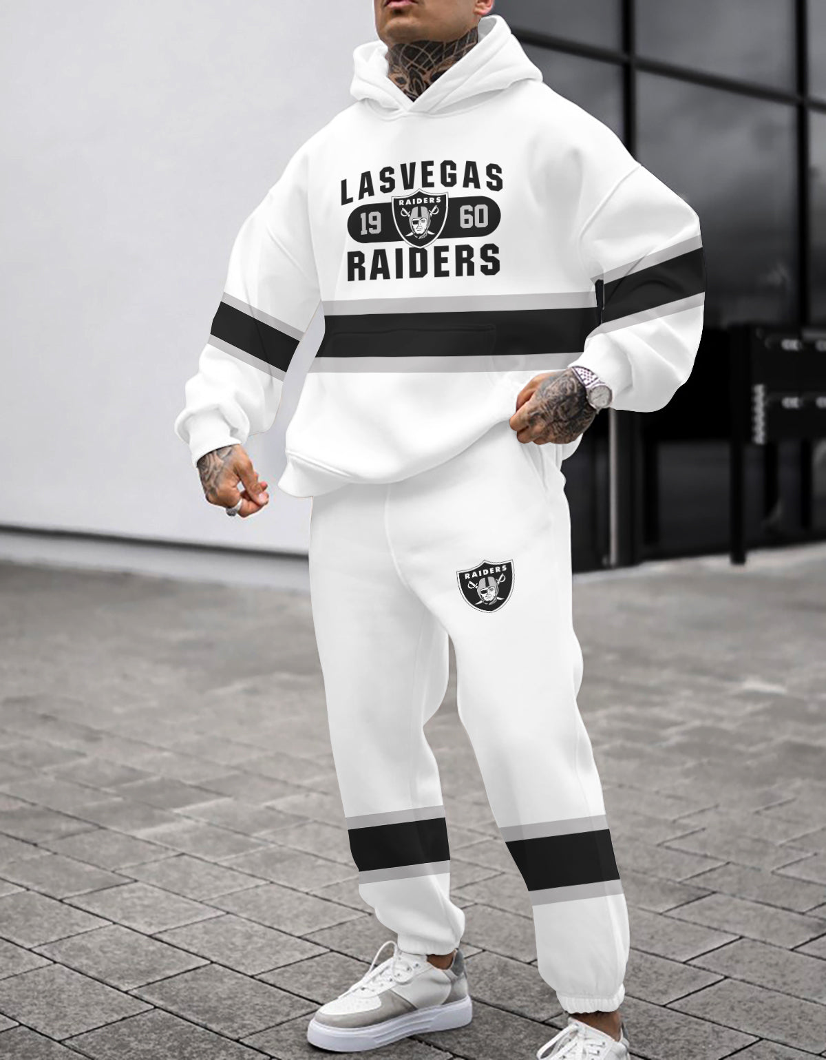 Las Vegas Raiders Combo Pullover Hoodie And Sweatpants AZBTPHSP000144