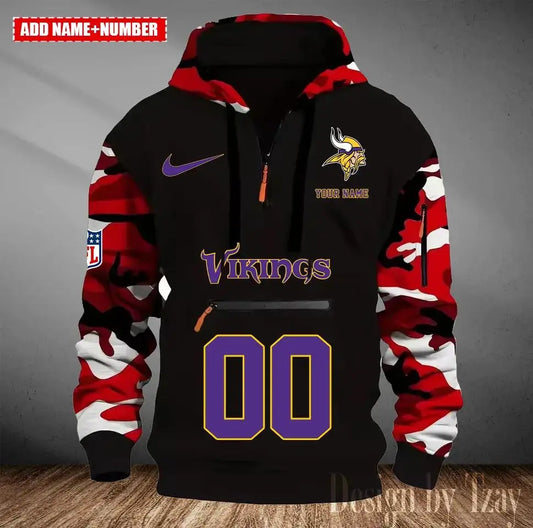 Minnesota Vikings Camouflage Hooded Sweatshirt HA21