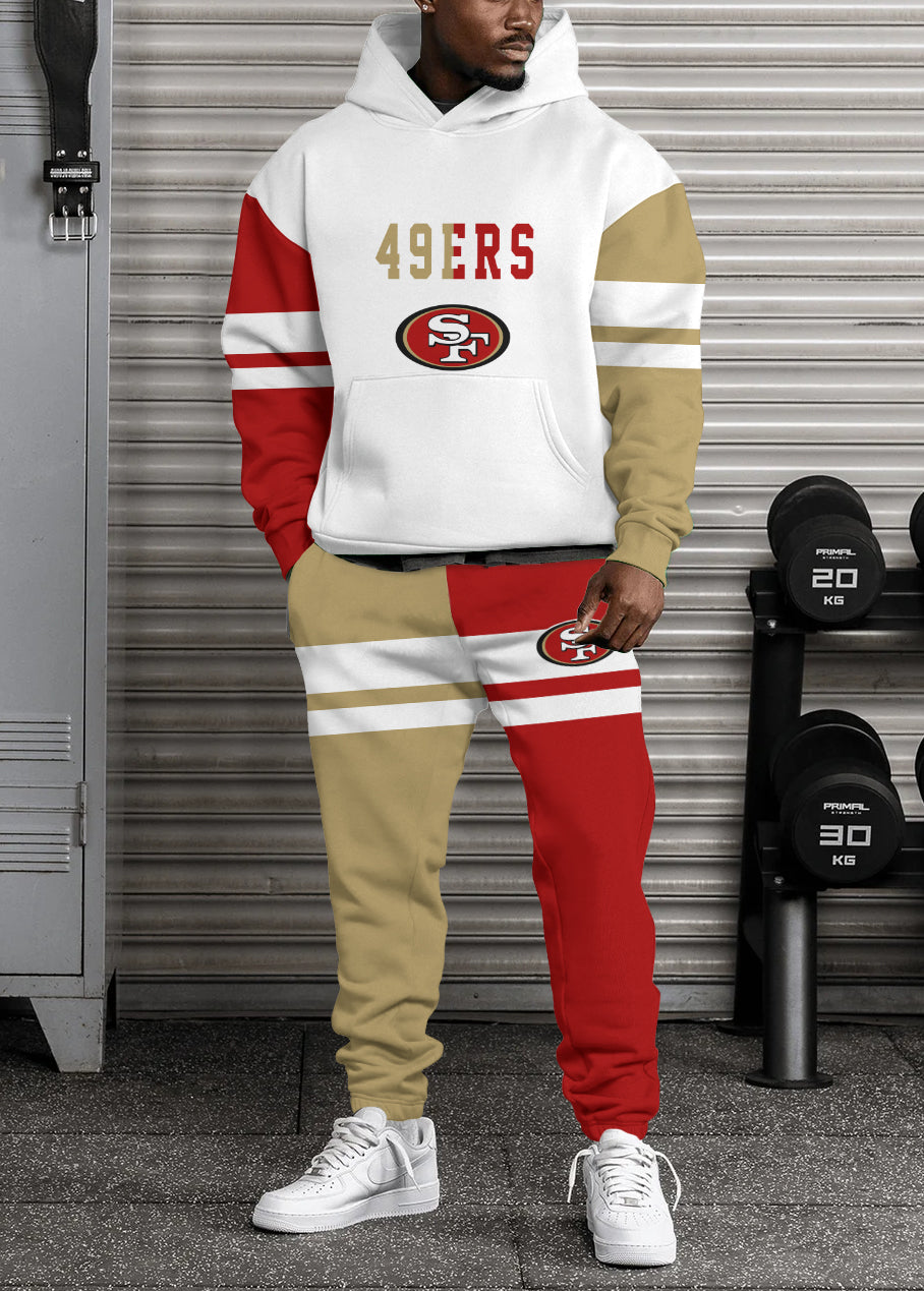 San Francisco 49ers Combo Pullover Hoodie And Sweatpants AZBTPHSP000029