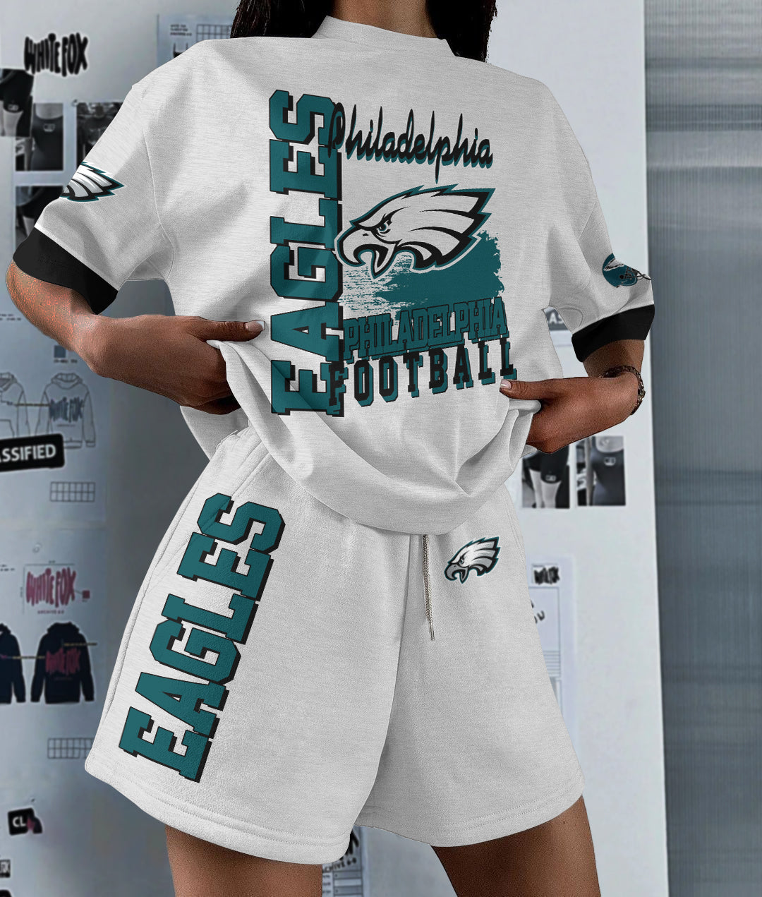 Philadelphia Eagles Limited Edition Top And Shorts Two-Piece Suits (2)