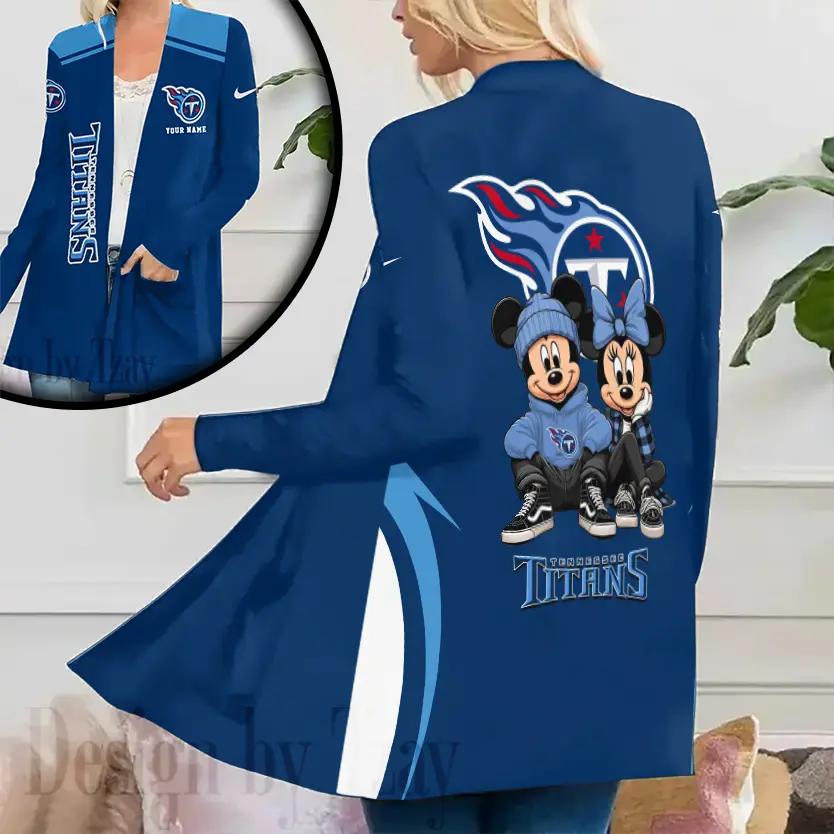 Tennessee Titans Women Patch Pocket Cardigan BT192