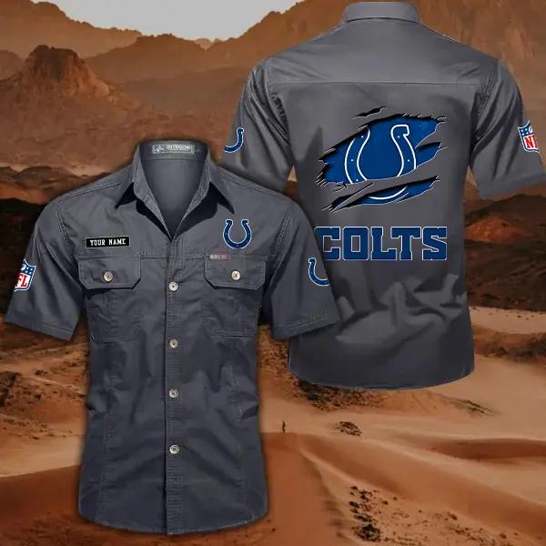 Indianapolis Colts Men’s Short Sleeve Cargo Shirts New 2025 AZBT2DCGS000014