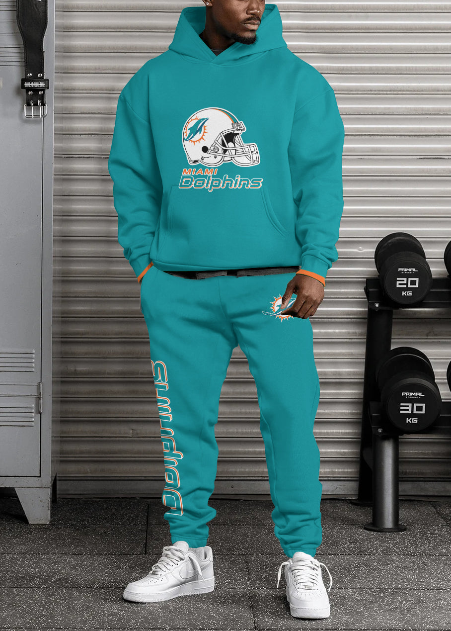 Miami Dolphins Combo Pullover Hoodie And Sweatpants AZBTPHSP000211