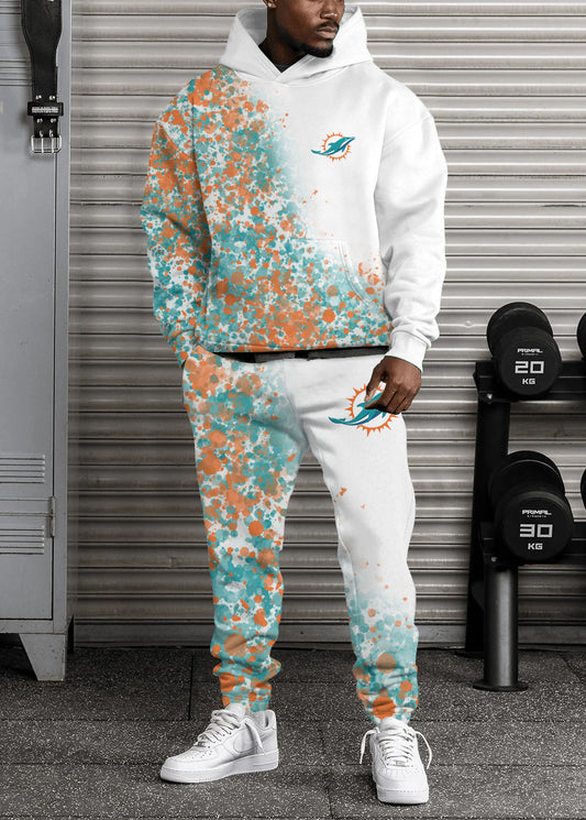 Miami Dolphins Combo Pullover Hoodie And Sweatpants AZBTPHSP000194