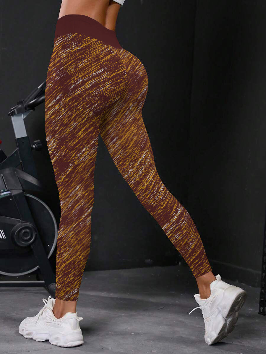 Washington Commanders High Waist Push Up Printed Leggings (1)