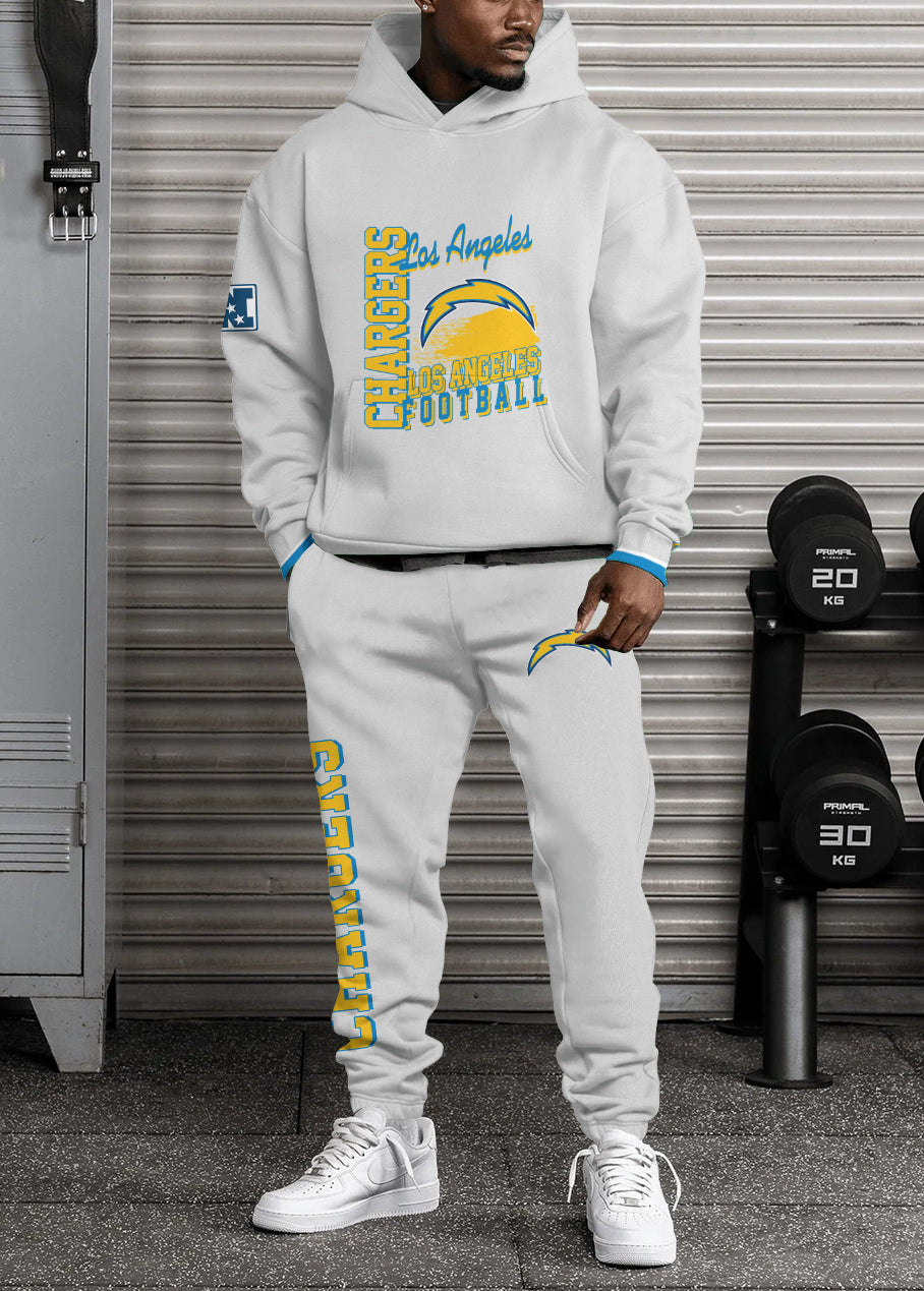 Los Angeles Chargers Combo Pullover Hoodie And Sweatpants AZBTPHSP000379