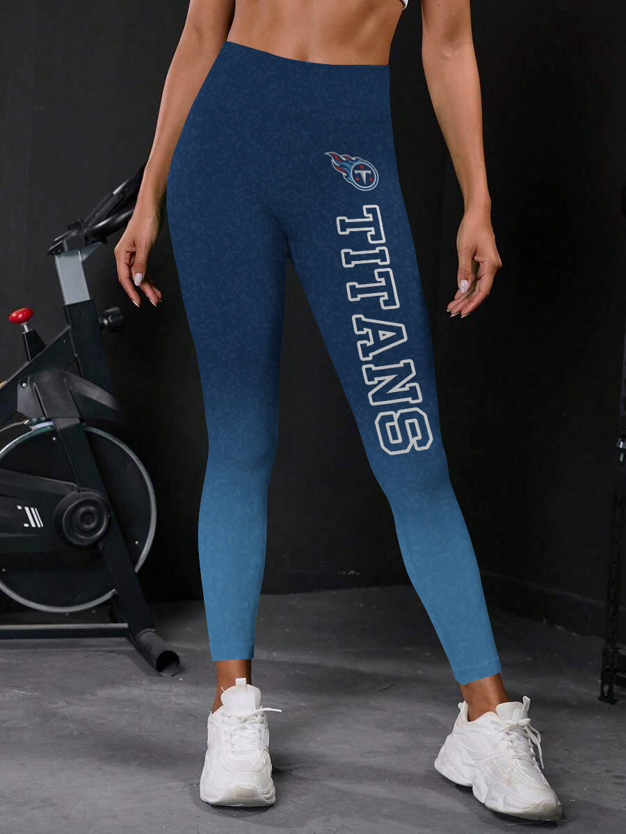 Tennessee Titans High Waist Push Up Printed Leggings (2)