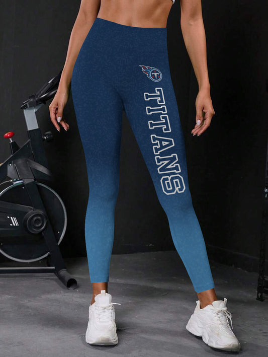 Tennessee Titans High Waist Push Up Printed Leggings (2)