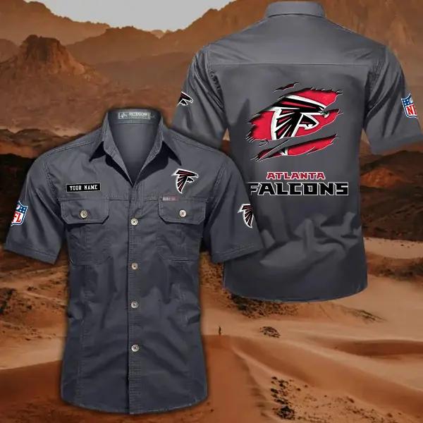 Atlanta Falcons Men’s Short Sleeve Cargo Shirts New 2025 AZBT2DCGS000002