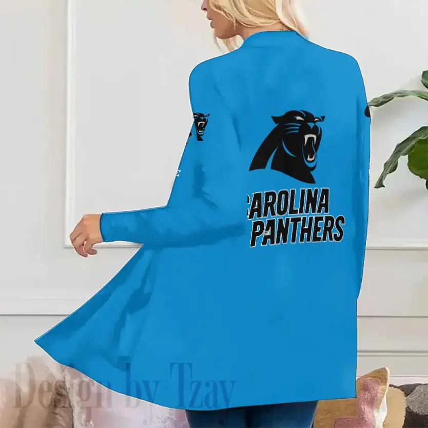 Carolina Panthers Women Patch Pocket Cardigan BT026
