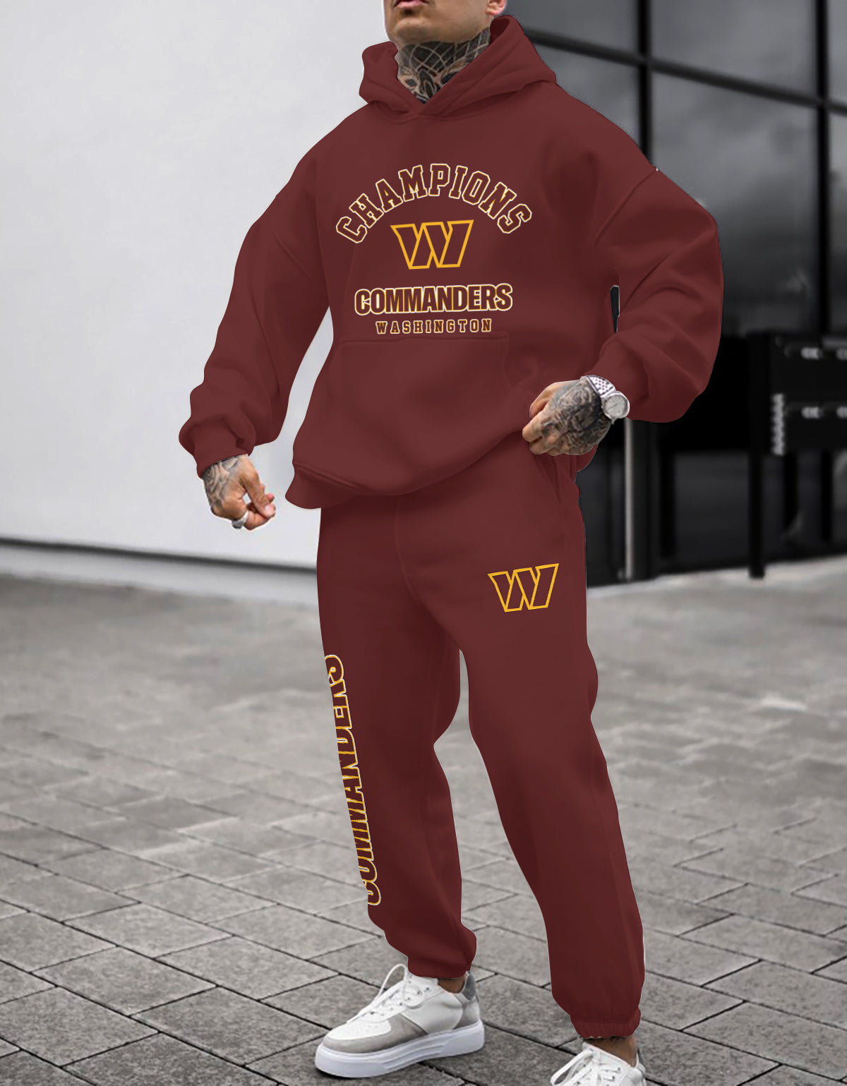 Washington Commanders Combo Pullover Hoodie And Sweatpants AZBTPHSP000027