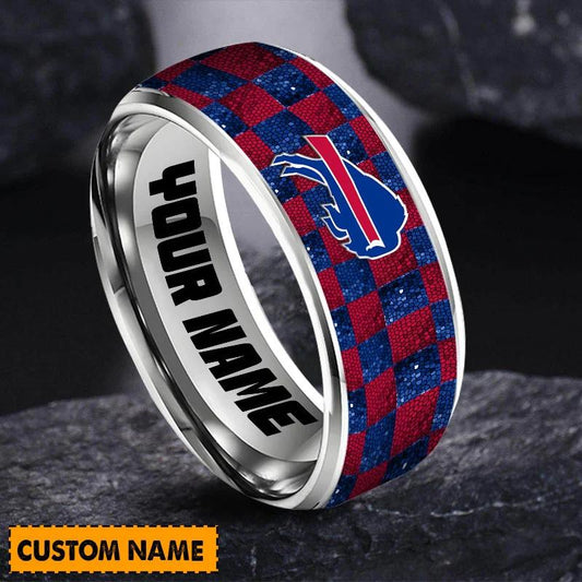 Buffalo Bills Special Stainless Ring Custom Name AZBTSR000010