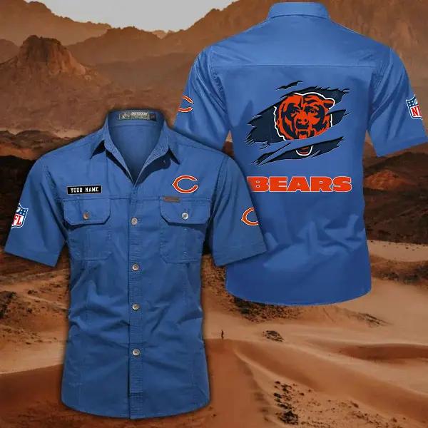 Chicago Bears Men’s Short Sleeve Cargo Shirts New 2025 AZBT2DCGS000006