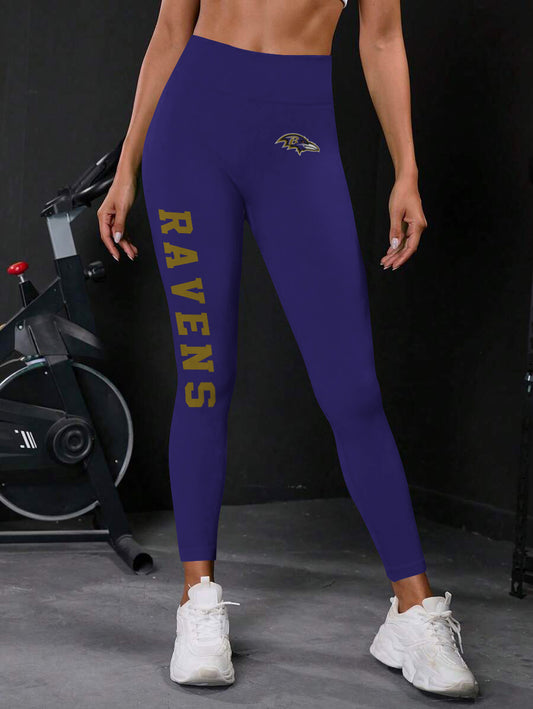 Baltimore Ravens High Waist Push Up Printed Leggings (3)