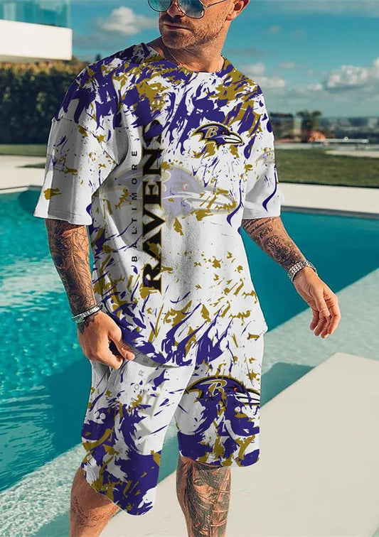 Baltimore Ravens T-shirt and Shorts AZTS246