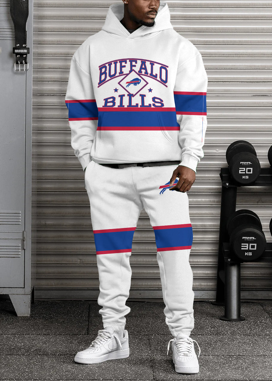 Buffalo Bills Combo Pullover Hoodie And Sweatpants AZBTPHSP000382
