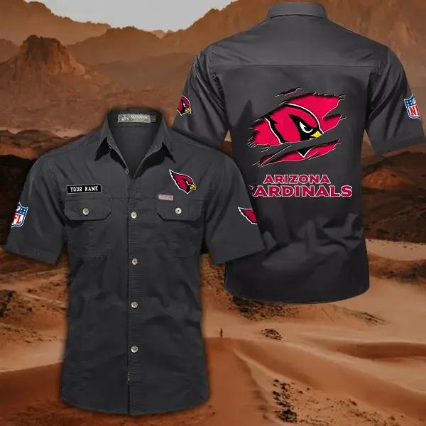 Arizona Cardinals Men’s Short Sleeve Cargo Shirts New 2025 AZBT2DCGS000001