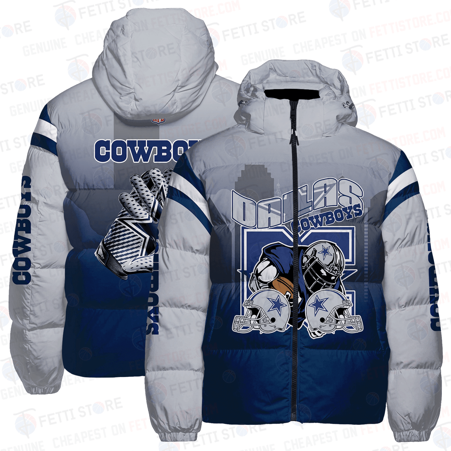 Dallas Cowboys CozyCloud Down Jacket AZBTDWJ000014
