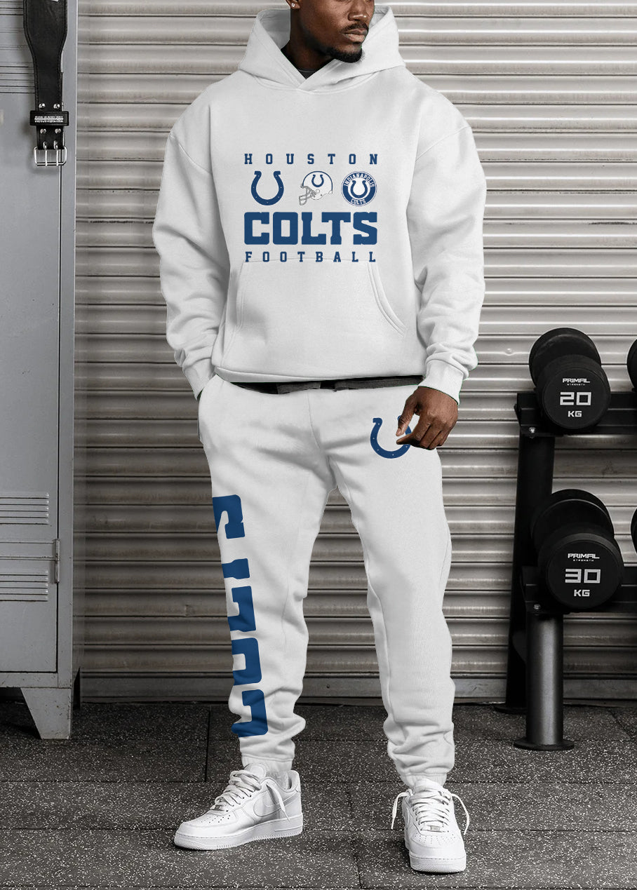 Indianapolis Colts Combo Pullover Hoodie And Sweatpants AZBTPHSP000105