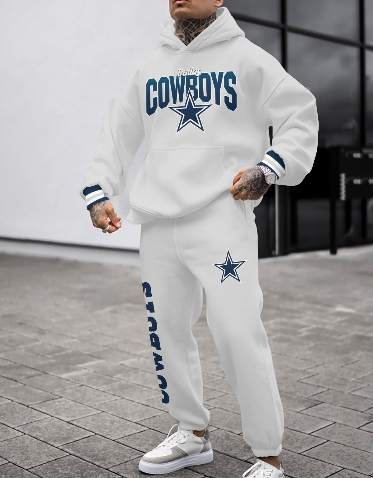 Dallas Cowboys Combo Pullover Hoodie And Sweatpants AZBTPHSP000011