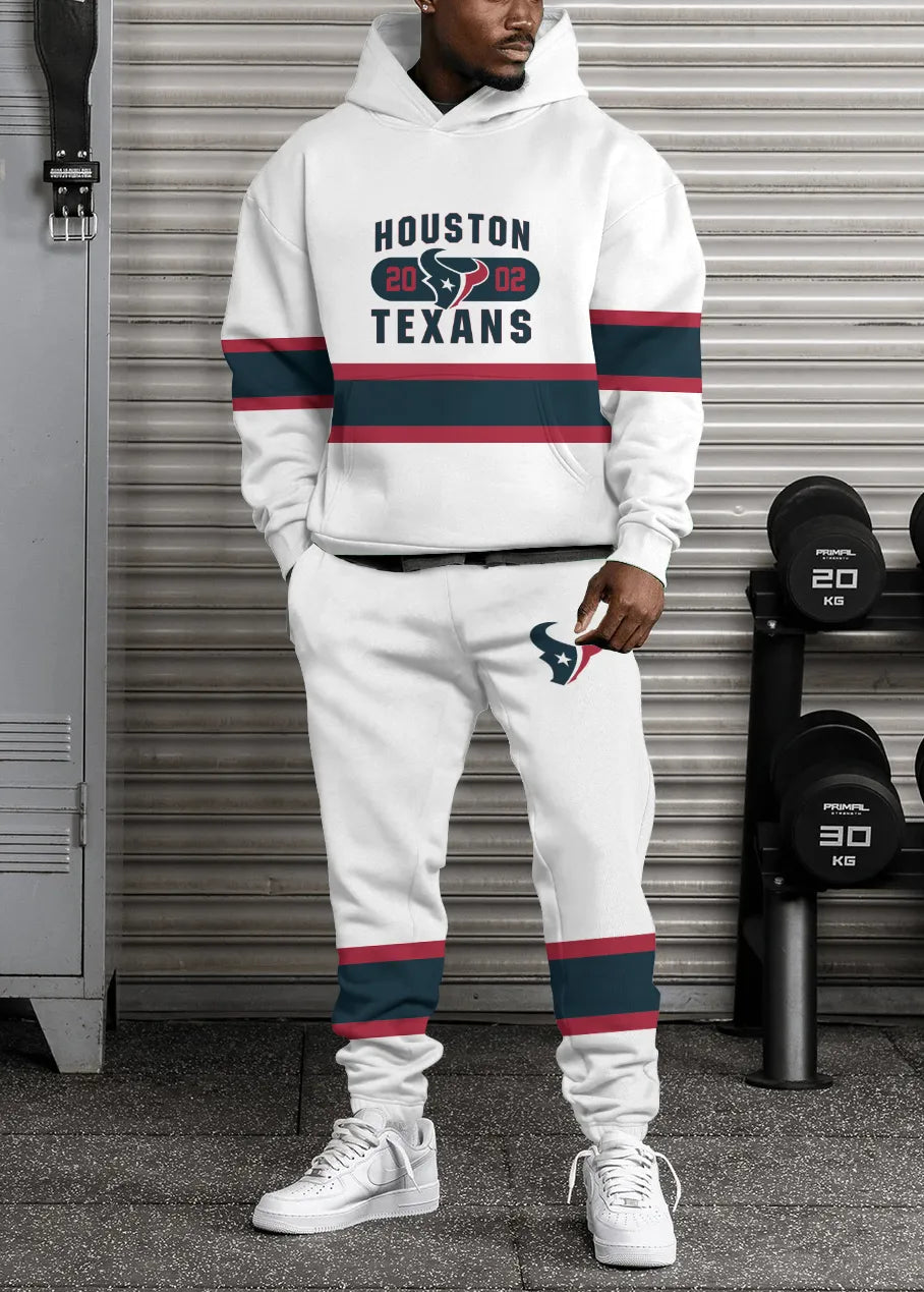 Houston Texans Combo Pullover Hoodie And Sweatpants AZBTPHSP000195