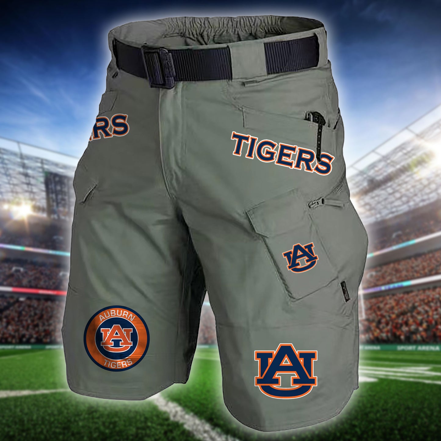 Auburn Tigers Limited Edition Front Pockets Men Shorts (Belt Not Included) AZBTFPMS000185