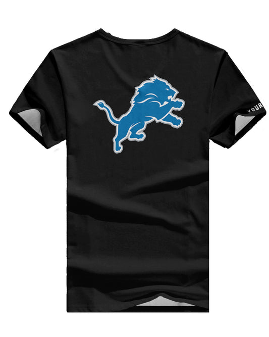 Detroit Lions Personalized V-neck Women T-shirt AGC11